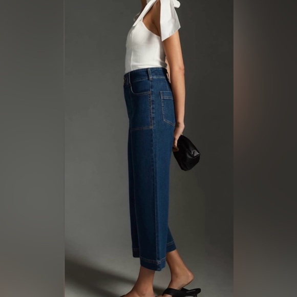Anthropologie Pilcro The Skipper Crop Wide Leg Jeans Women’s Sz 31 NWT - Picture 3 of 9